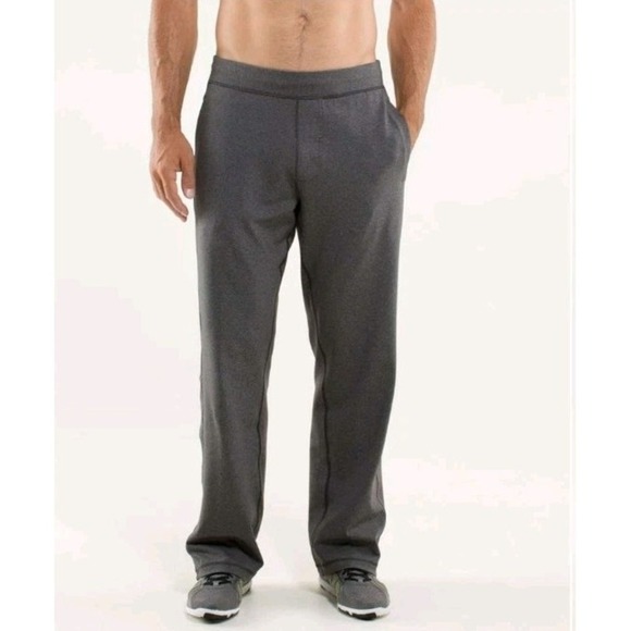 Lululemon Kung Fu Pant Sweatpants Men M Gray Stretch Relaxed Travel (29-32x32.5) - Picture 5 of 13